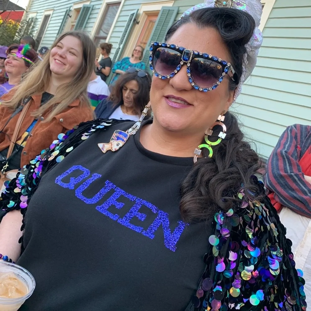 QUEEN SEQUIN TOP - Picture 10 of 12